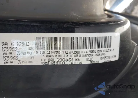 2008 Dodge Ram 1500 Slt z USA, uszkodzony, nr VIN 1D7HU18228S614878